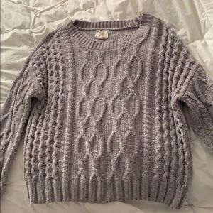 NWOT Grey knit sweater